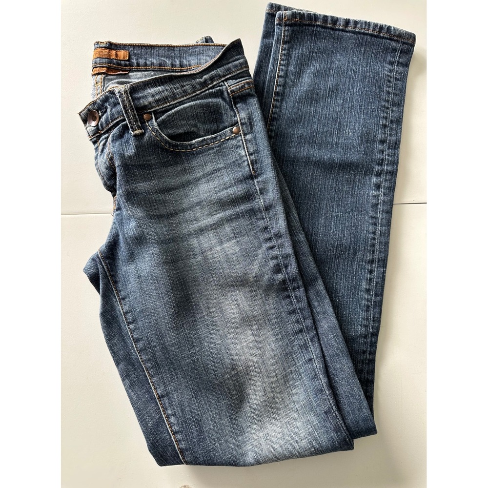 Arden B Signature Straight Leg Jeans Blue Denim Low Rise Size 27 Made in USA